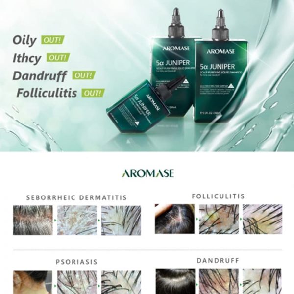 5α Juniper Scalp Purifying Liquid Shampoo 260 ml Aromase 3