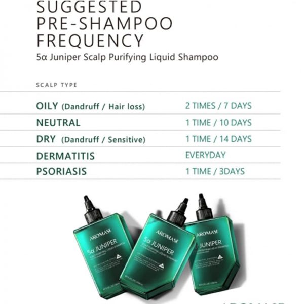 5α Juniper Scalp Purifying Liquid Shampoo 260 ml Aromase 5